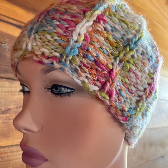 Cozy CONFETTI Colorful KNIT BEANIE Cap Hat O/S - Picture 5 of 10